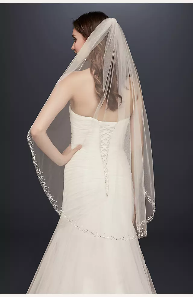 Bridal Fingertip Ivory Veil – Miss To Mrs® Shop