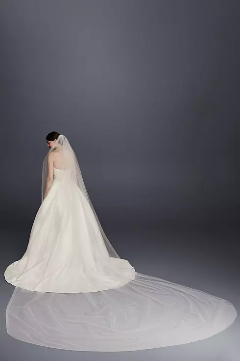 Single-Tier Raw Edge 165-Inch Cathedral Veil  Image 2