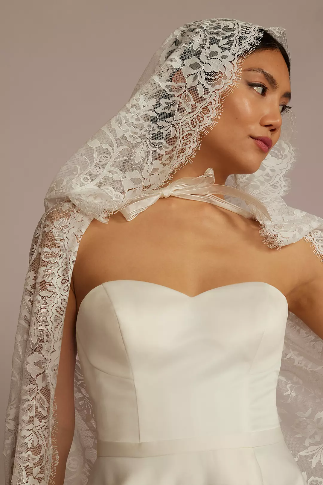 Lace Hooded Bridal Cape