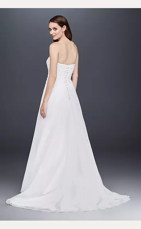 Chiffon A-line Wedding Dress with Side Draping | David's Bridal