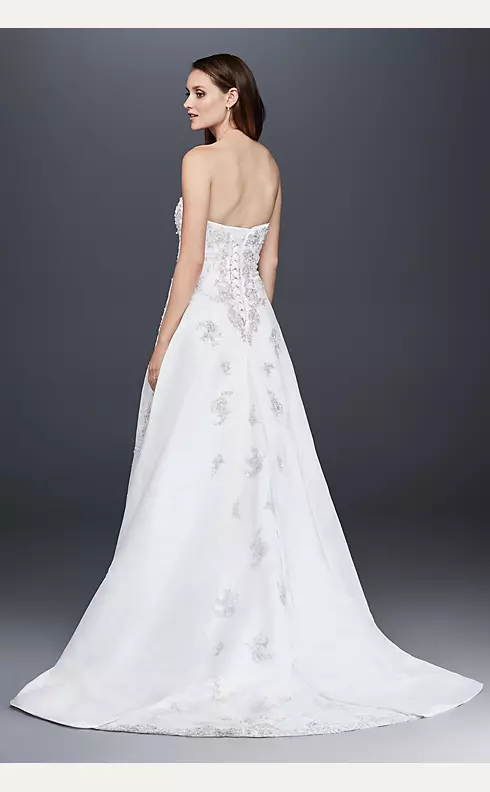 Strapless A-line Wedding Dress with Side Drape