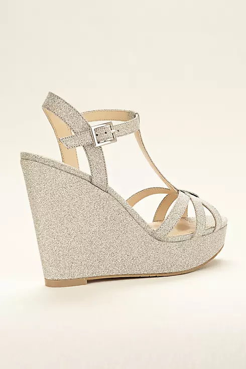 Touch of Nina Strappy Glitter Wedge Sandal Image 2