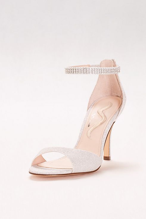 Rhinestone Ankle Strap Two-Piece Pumps Image