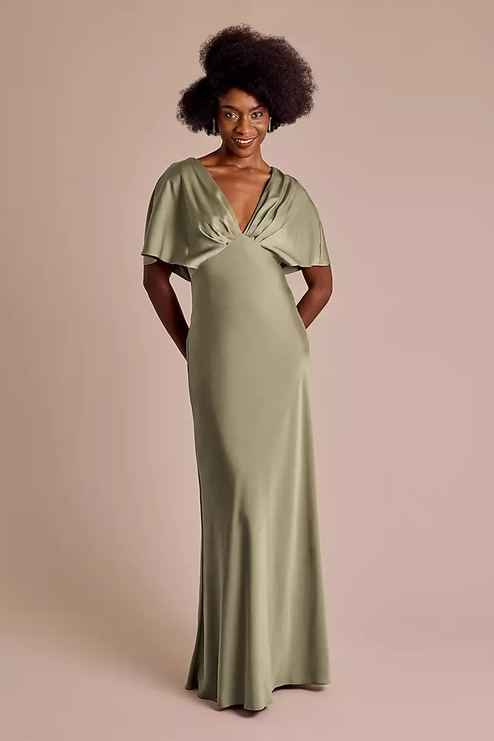 knee length dresses for ladies 3/4 Length Sleeve A-Line V Neck Floor Length Mother of the Bride Dress