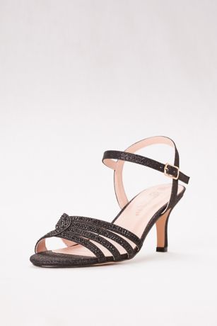 Low Heel Strappy Embellished Sandals David's Bridal