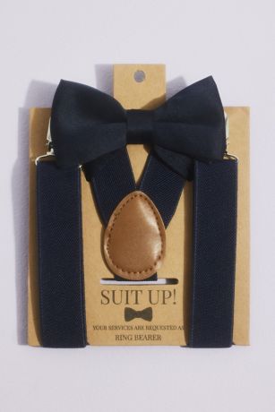 Ring Bearer Bow Tie and Suspenders