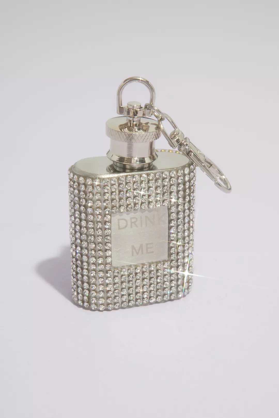 Mini Rhinestone Keychain Flask Image