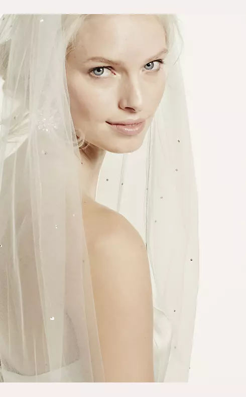 Starry Night Inspired Cathedral Veil with Crystals Image 1