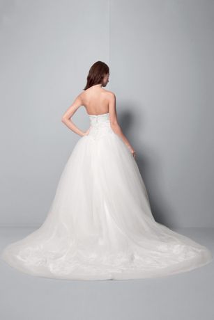 White by Vera Wang Chantilly Lace Ball Gown | David's Bridal