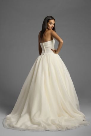 White by Vera Wang Textured Organza Wedding Dress