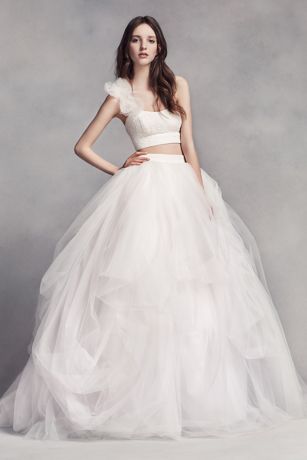 vera wang tulle skirt
