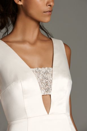 crepe back satin david's bridal