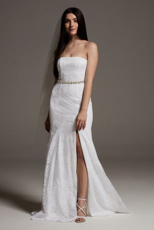 White by Vera Wang Fern Lace Wedding Dress | David's Bridal