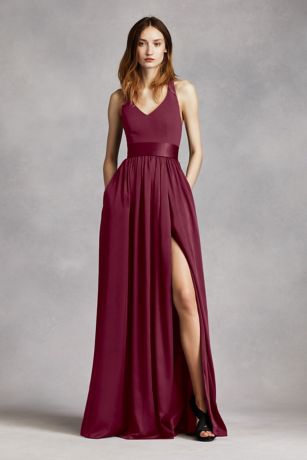 davids bridal burgundy dresses