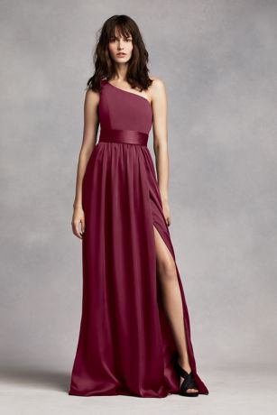 vera wang burgundy dress