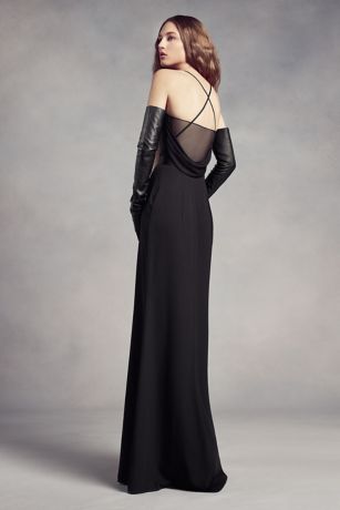 david's bridal cowl back