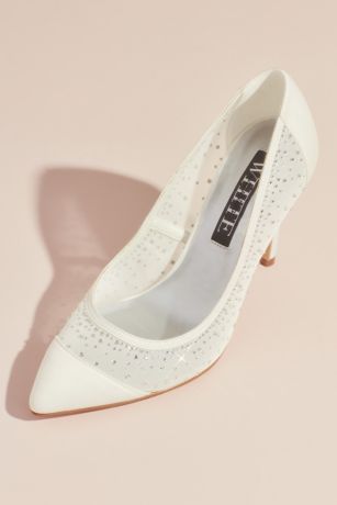 ivory wedding trainers