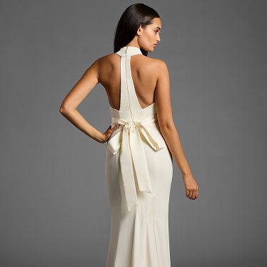 green emerald velvet dress Vera Wang: Julianne main image 0