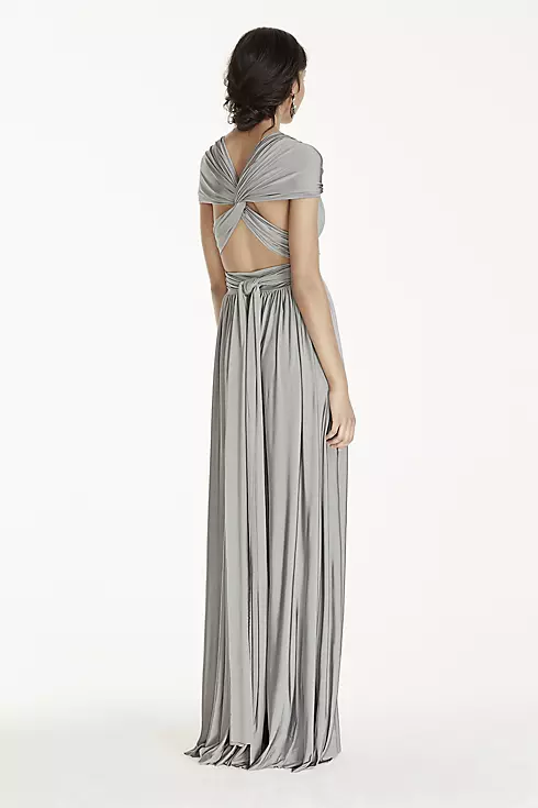 Long Jersey Style-Your-Way 2 Tie Bridesmaid Dress Image 3