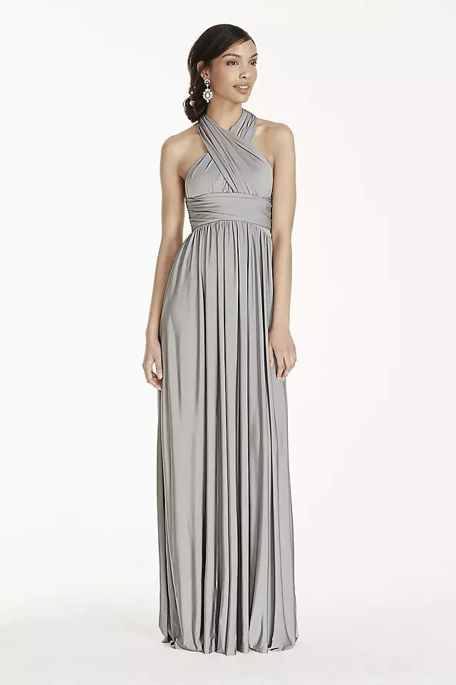 Long Jersey Style-Your-Way 2 Tie Bridesmaid Dress Image 4