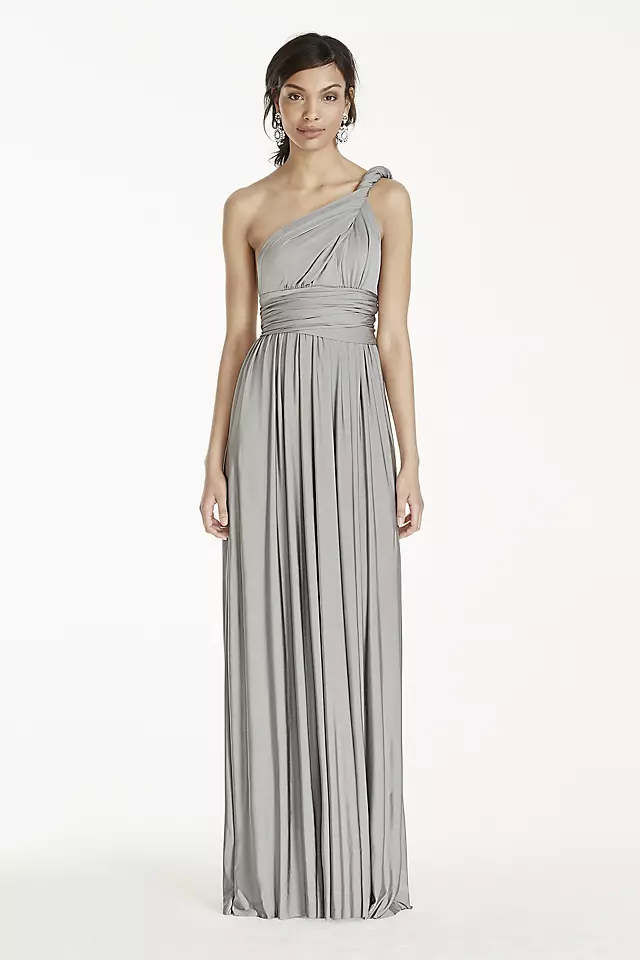 Long Jersey Style-Your-Way 2 Tie Bridesmaid Dress Image 5