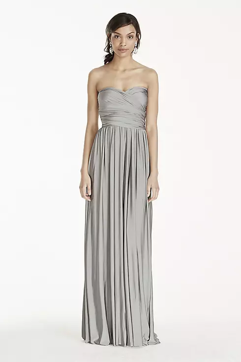 Long Jersey Style-Your-Way 2 Tie Bridesmaid Dress Image 8