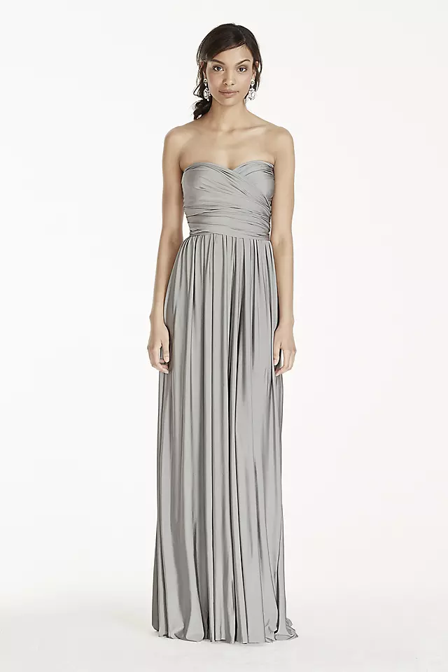 Long Jersey Style-Your-Way 2 Tie Bridesmaid Dress Image 8