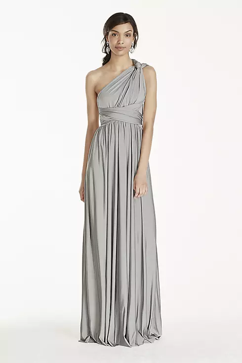 Long Jersey Style-Your-Way 2 Tie Bridesmaid Dress Image 9