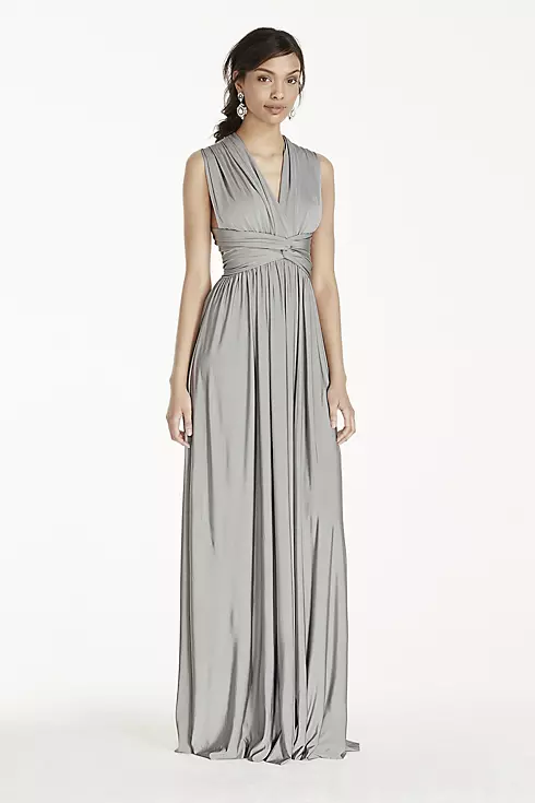 Long Jersey Style-Your-Way 2 Tie Bridesmaid Dress Image 10