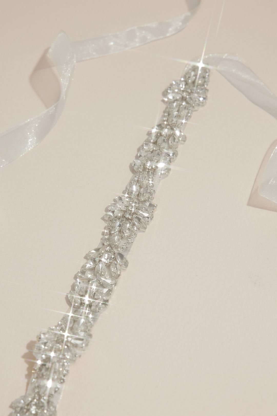 Marquise Crystal-Embellished Ribbon Sash Image 2