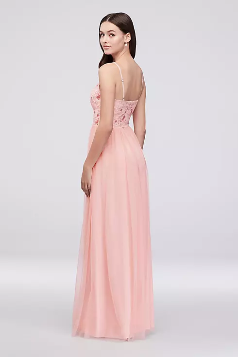 Tulle Bridesmaid Dress with Embroidered Bodice Image 2