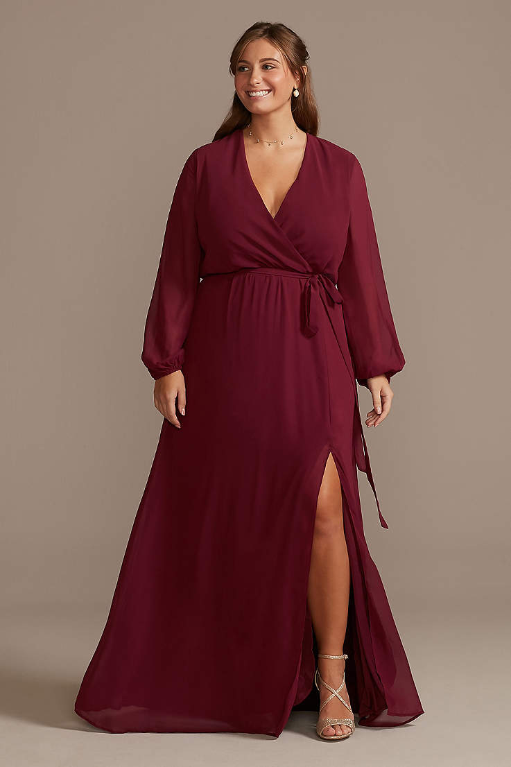 Bridesmaid Dresses with Long Sleeves ...