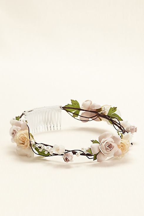 Shades of Roses Flower Crown Image 4