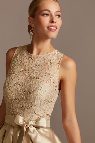 david's bridal mikado high low