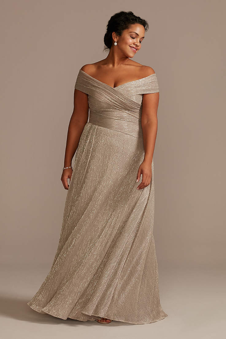 gold plus size evening gowns