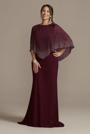 cape gown dress