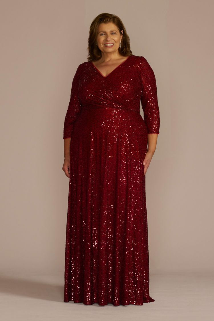 Maroon dresses for hot sale mother of the bride