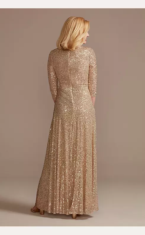 Allover Sequin A-Line Gown Image 2