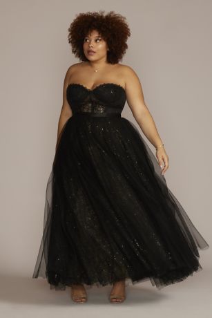 plus size prom dresses yellow