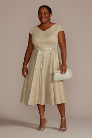 Mother Of The Bride Dresses Plus Size Tea Length