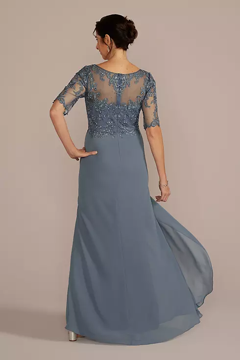 Chiffon and Lace Empire Waist Gown Image 2