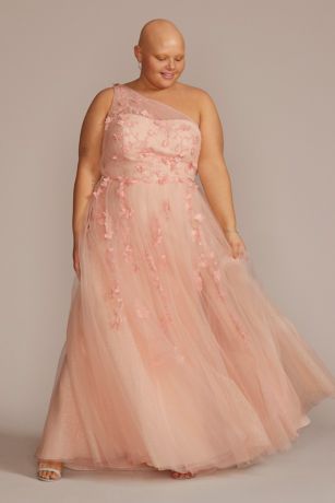 Long Ballgown One Shoulder Dress - Jules and Cleo