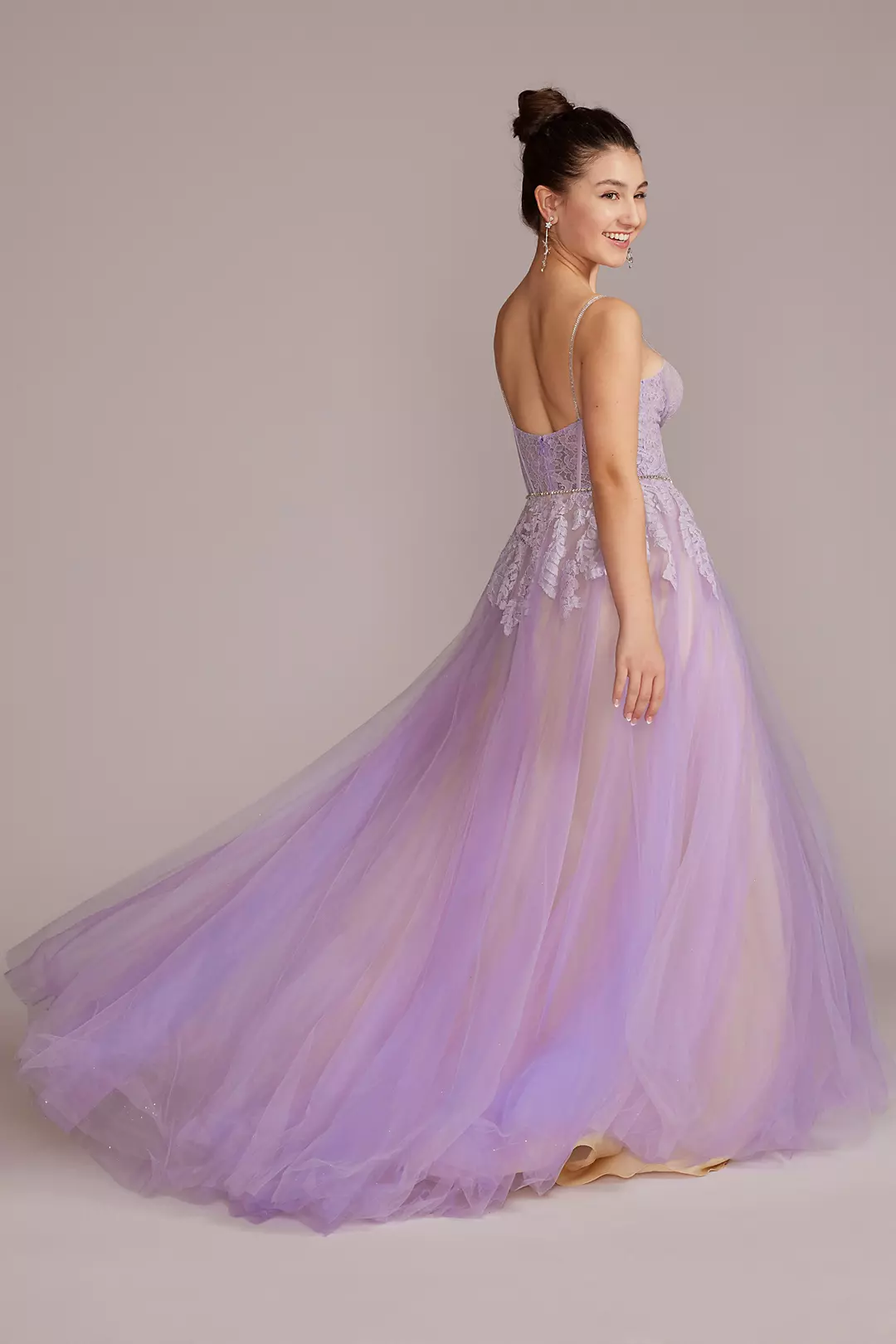 Tulle Ball Gown with Illusion Lace Corset Image 2