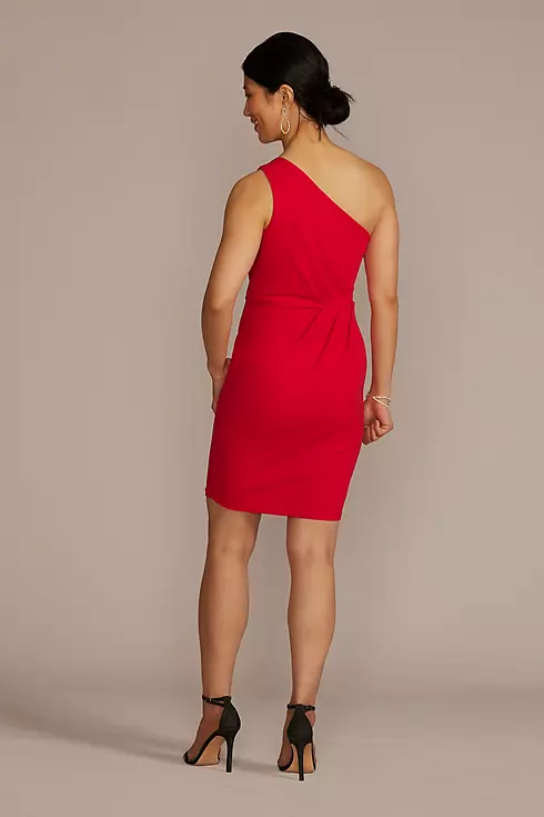 One Shoulder Mini Dress with Bodice Cutout Image 2