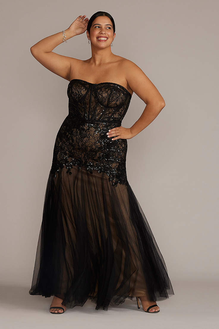 special occasion glamorous elegant plus size evening gowns