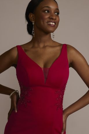 Cranberry Red Prom Dress