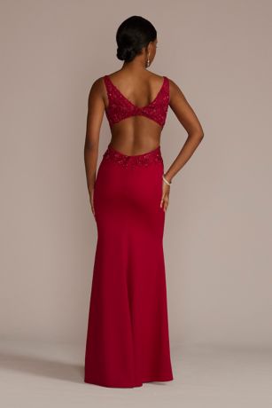 Cranberry Red Prom Dress