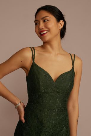 Double Strap Allover Lace A-Line | David's Bridal