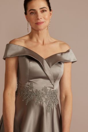 Mercury Gray Mother of the Bride Dress