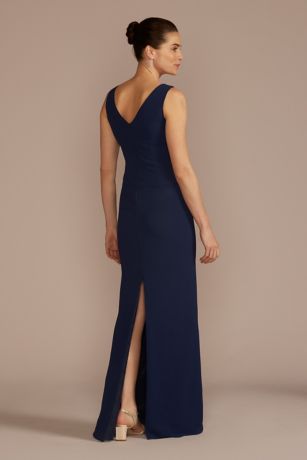 Long Peplum Bridesmaid Dress